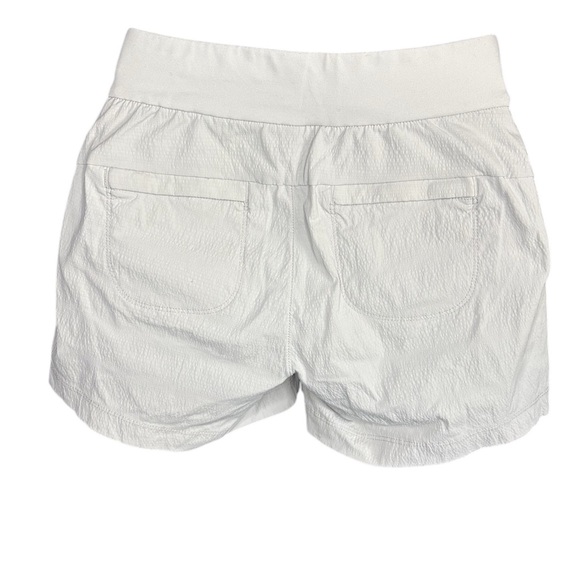 Athleta womens  gray shorts Stretch 4 Zipped Pockets Elastic Waist Athleisure - Picture 4 of 6